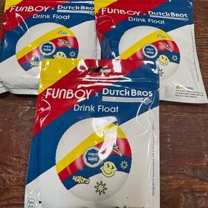 Set of 3 fits a 30oz Dutch Bros Drink Float - Multicolor NEW